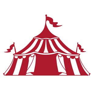 SVG CLIPART Circus Tent Silhouette | Cutting Machine Art | Instant Download