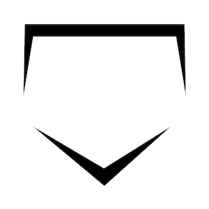 SVG CLIPART Black Home Plate Cool Shape Baseball / Fastpitch / Softball / Arte della macchina da taglio / Download immediato