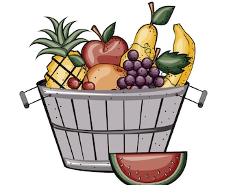 Download Fruit Basket Svg Etsy