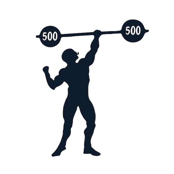 SVG CLIPART Circus Strong Man Silhouette | Cutting Machine Art | Instant Download
