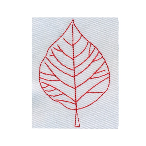 EMBROIDERY Single Leaf - Open & Delicate - To Repeat | Birch Beech  | Instant Digital Download