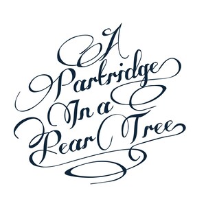 CLIPART SVG Una pernice su un pero / Buon Natale / SVG di Natale / Arte con macchina da taglio / Download immediato