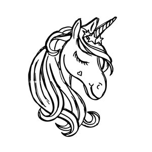 SVG CLIPART Sketchy Unicorn | Cutting Machine Art | Instant Download