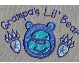 EMBROIDERY Grampa's Lil' Bear | Instant Digital Download