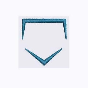 EMBROIDERY 1.5&quot;T Baseball Home Plate | Baseball Design | Outdoor Sports | Instant Digital Download