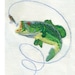 2"T Small BASS Fish and Lure - Fishing Outdoor Sports Embroidery Design - Instant Digital Download
