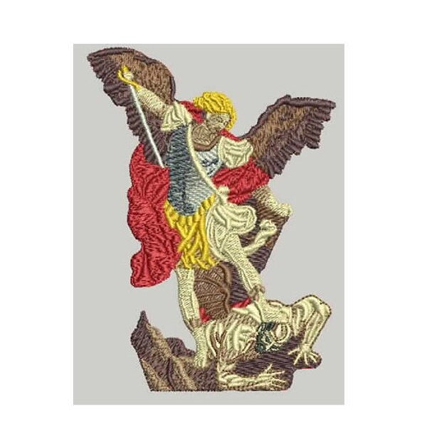 EMBROIDERY Saint Michael the Archangel | Catholic Religious Saint | Instant Digital Download