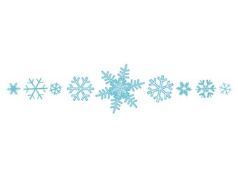 Download Snowflake Border Etsy