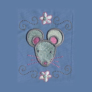 EMBROIDERY Cute Mouse | Instant Digital Download