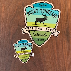 STICKER 1 Rocky Mountains National Park | Colorado | Elk | Waterproof | 2 Sizes | FREE Shipping