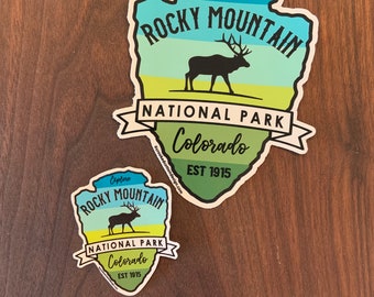 STICKER 1 Rocky Mountains National Park | Colorado | Elk | Waterproof | 2 Sizes | FREE Shipping