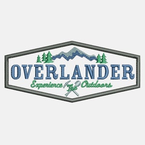 EMBROIDERY Overlander Outdoor Enthusiast | Instant Digital Download