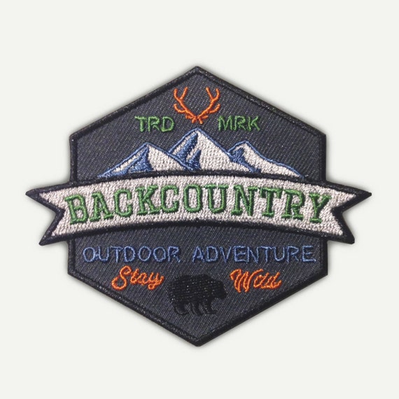 IRON ON PATCH Backcountry Outdoor Adventure 