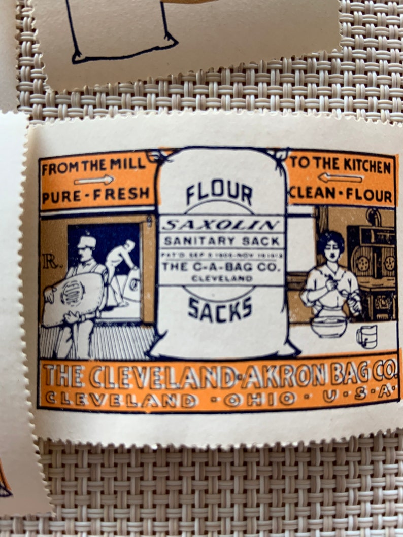 VINTAGE EPHEMERA 6 Antique the Cleveland Akron Bag Company Etsy