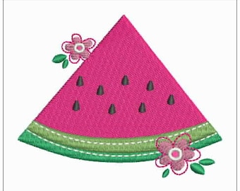 EMBROIDERY Cute Summertime Watermelon Design - Instant Digital Download
