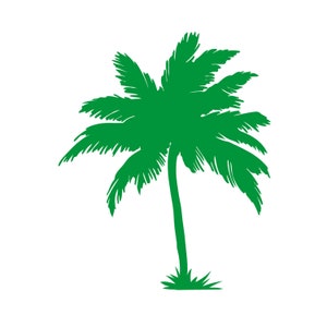 Silueta de palmera tropical SVG CLIPART / Arte para máquina de corte / Descarga instantánea