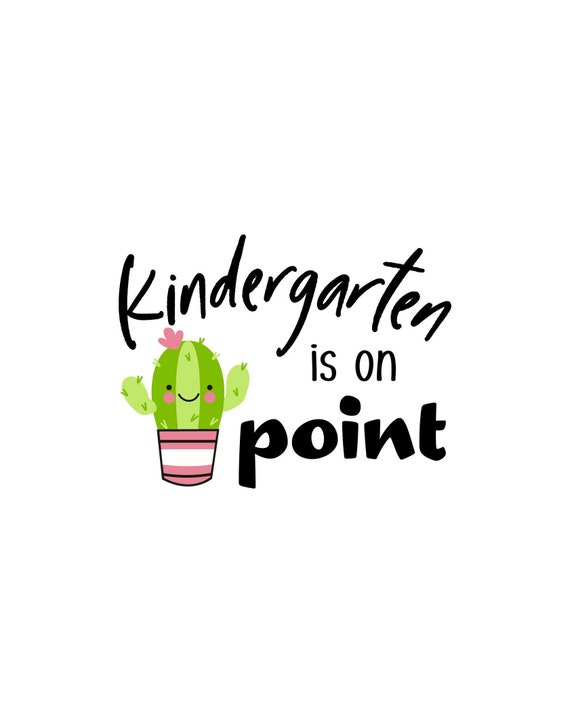 SVG CLIPART Kindergarten is on Point Kaktus | Schneidemaschine Kunst |  Sofort Download - Etsy.de