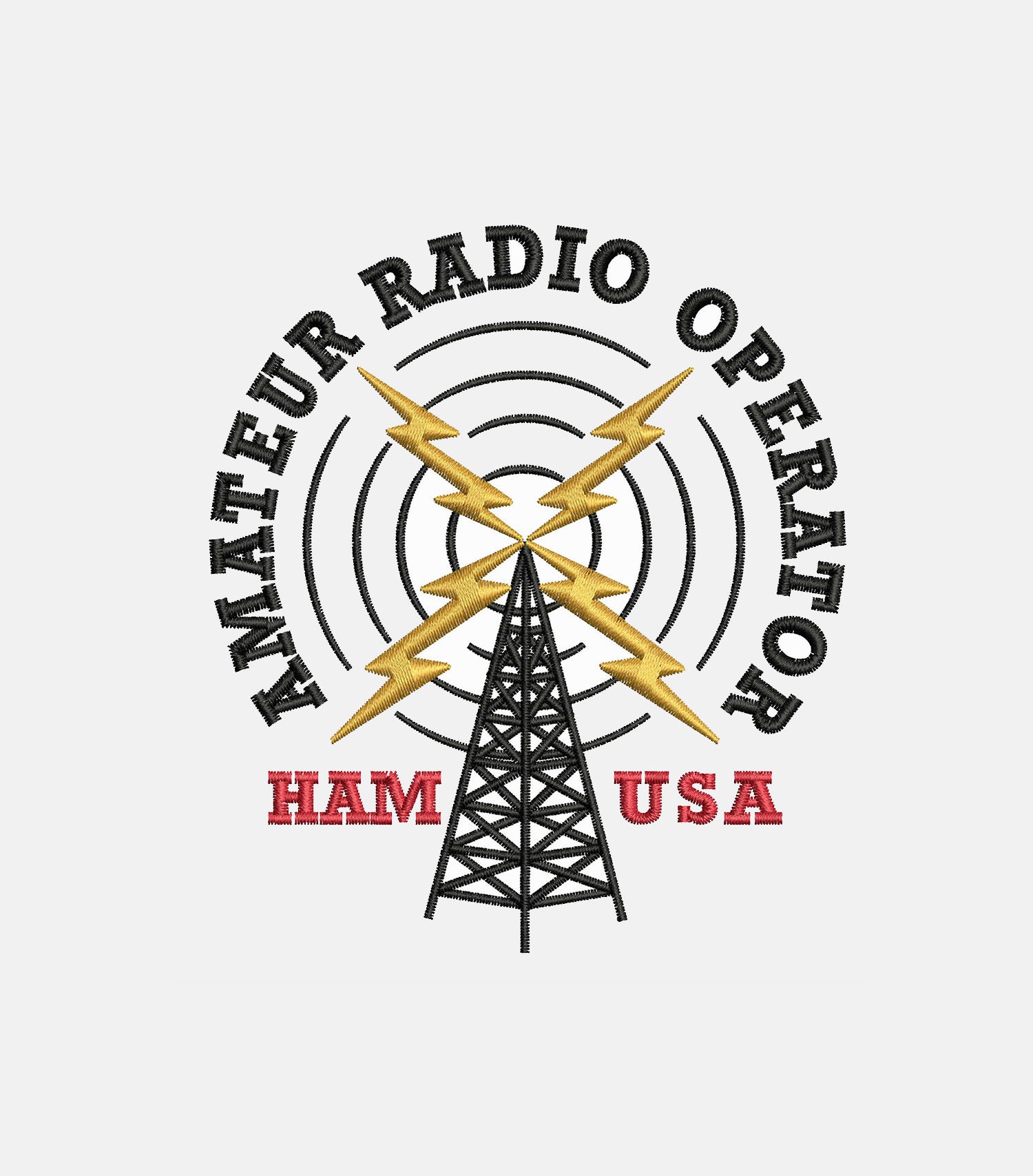 EMBROIDERY HAM Amateur Radio Operator Instant Digital