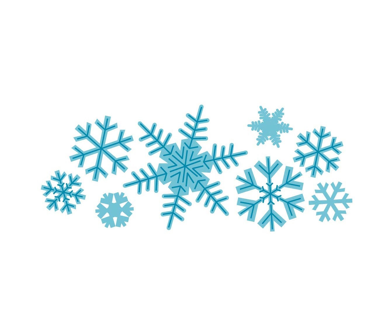 Snowflake Clipart Snowflake Border