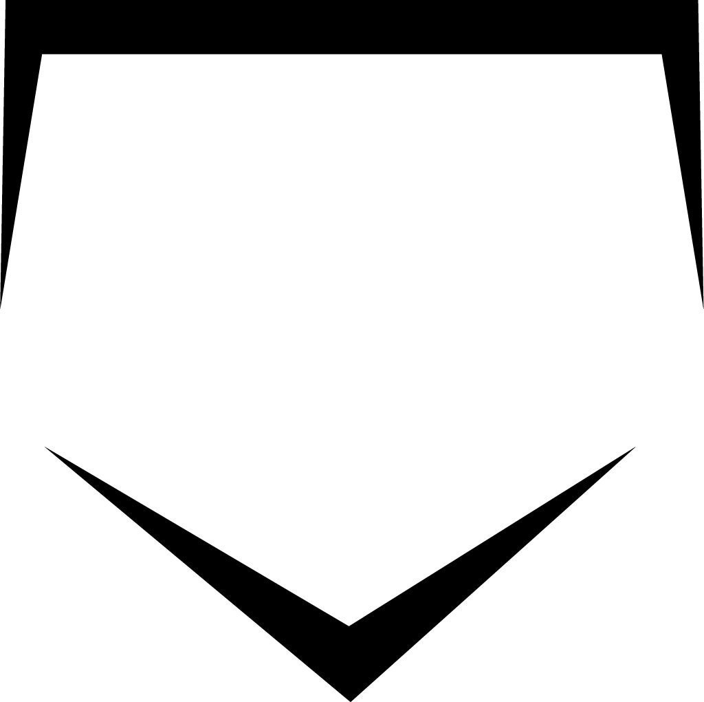 SVG CLIPART Home Plate Cool Shape Baseball Fastpitch Etsy