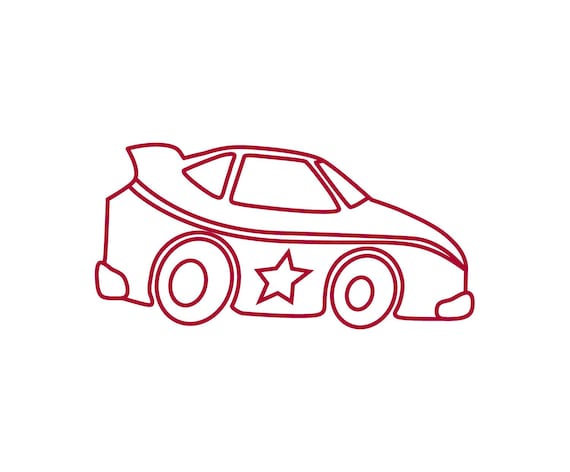 Race Car Outline Clip Art