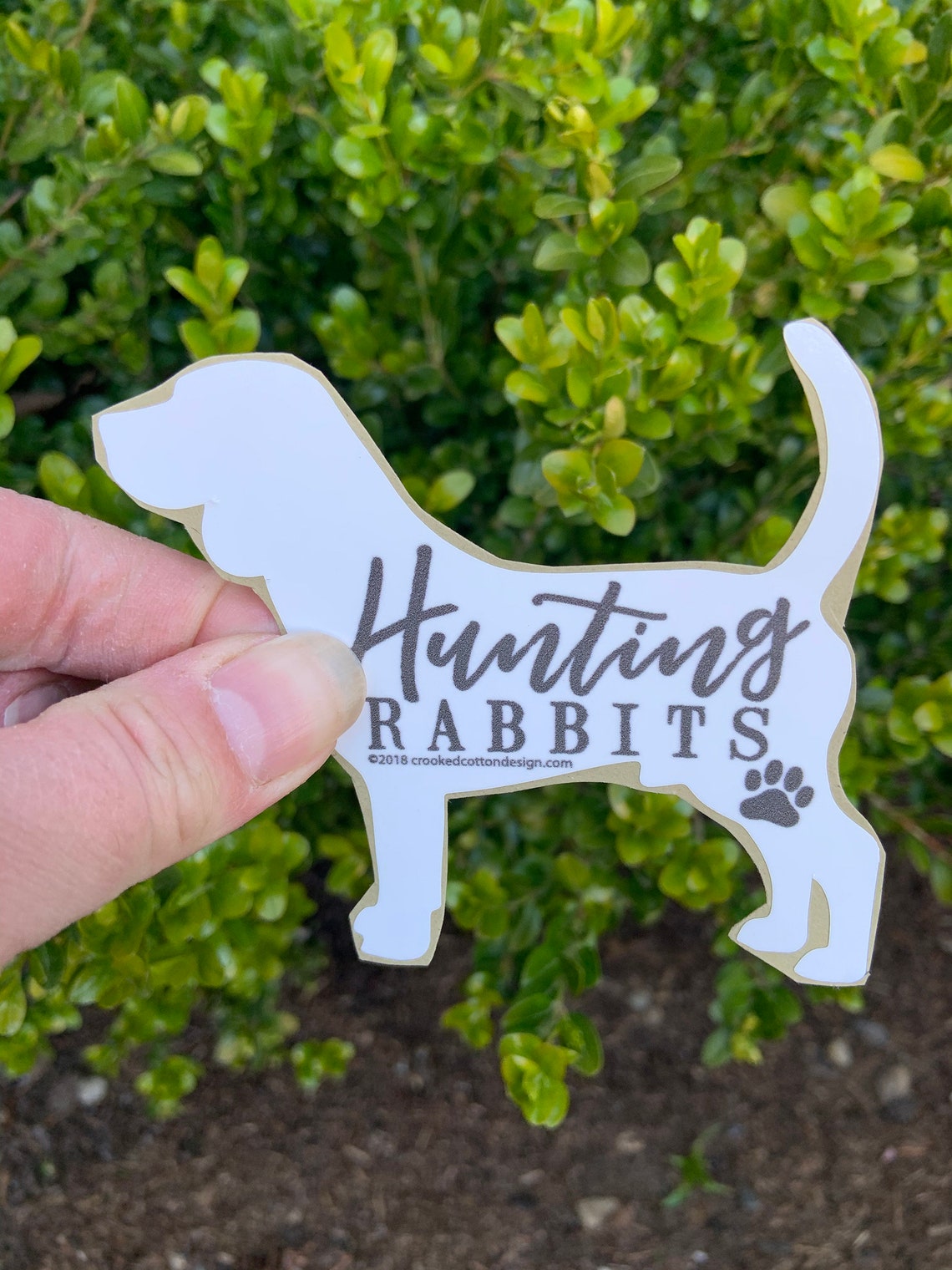 STICKER Beagle Hunting Rabbits Waterproof 4w X - Etsy