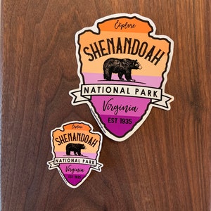 STICKER 1 Shenandoah National Park | Virginia | Black Bear | Waterproof | Two Sizes | FREE Shipping
