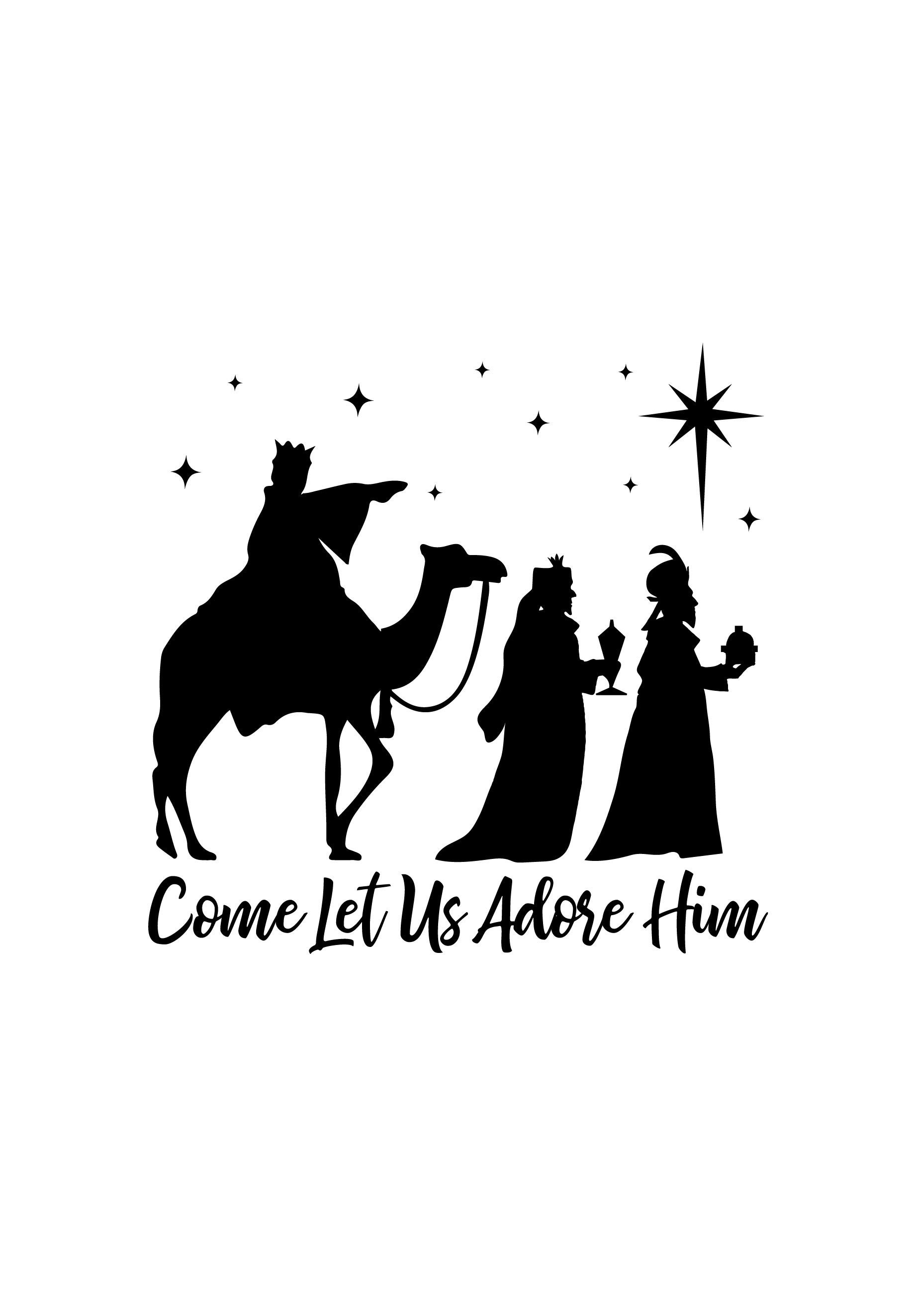 Free Nativity Silhouette Clip Art