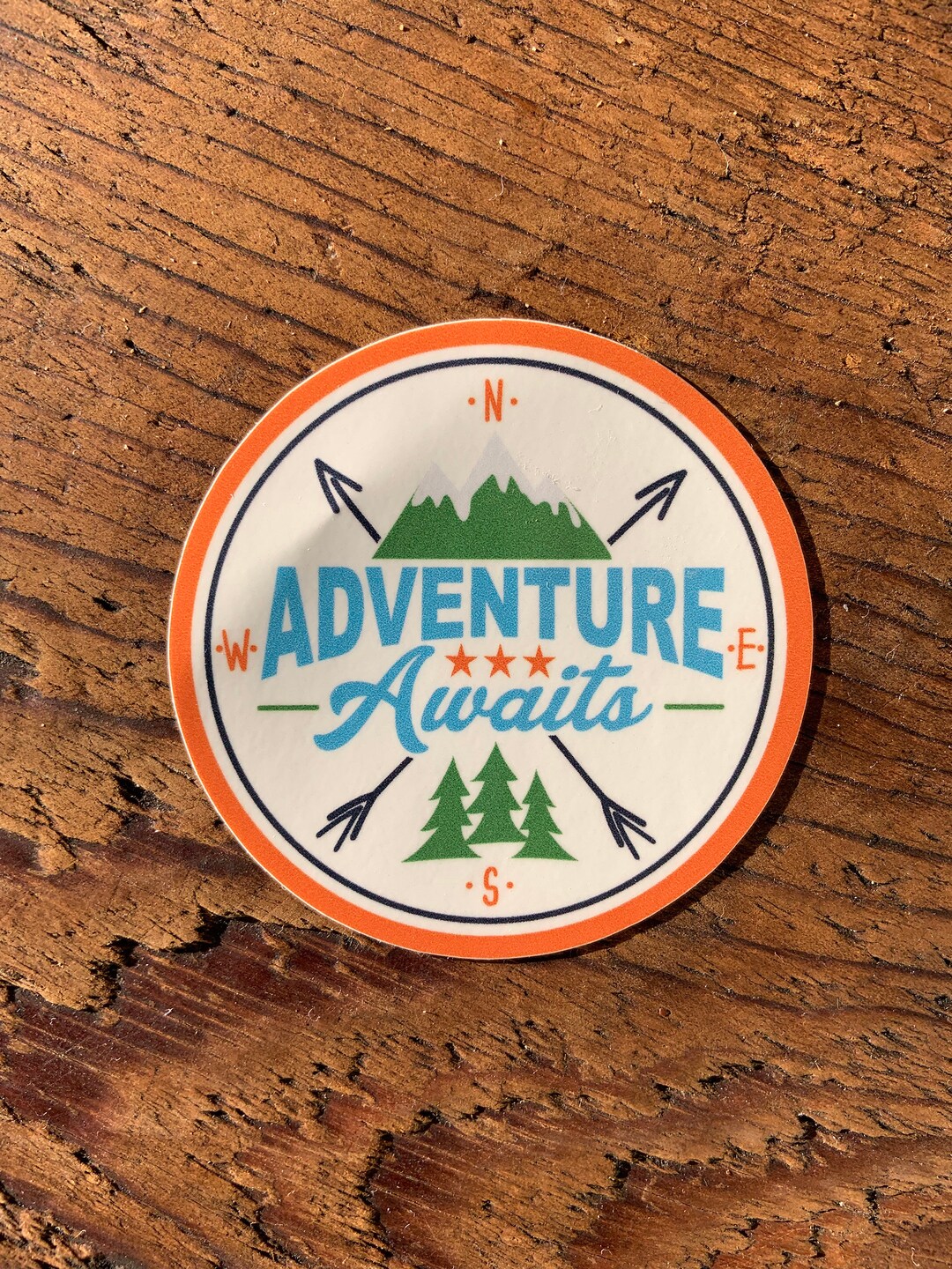 STICKER 1 Adventure Awaits | Waterproof | 3" or 6" Round | FREE ...