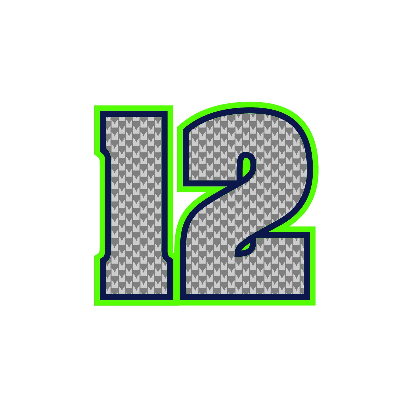 Seahawks Number 12 Printable Stencil Seahawks Number 12 Printable Stencil