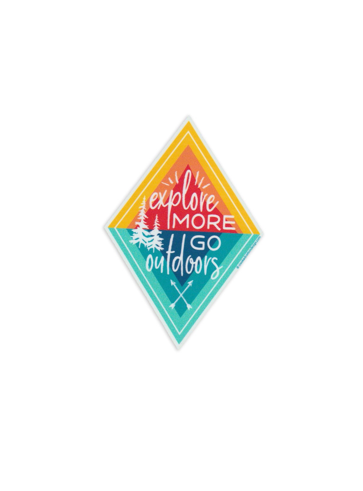 Go Explore Sticker STICKER Explore More Go Outdoors | Waterproof | 3.75
