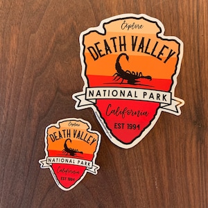 STICKER 1 Death Valley National Park | California | Scorpion | Waterproof | Two Sizes | FREE Shipping