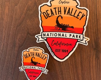 STICKER 1 Death Valley National Park | California | Scorpion | Waterproof | Two Sizes | FREE Shipping