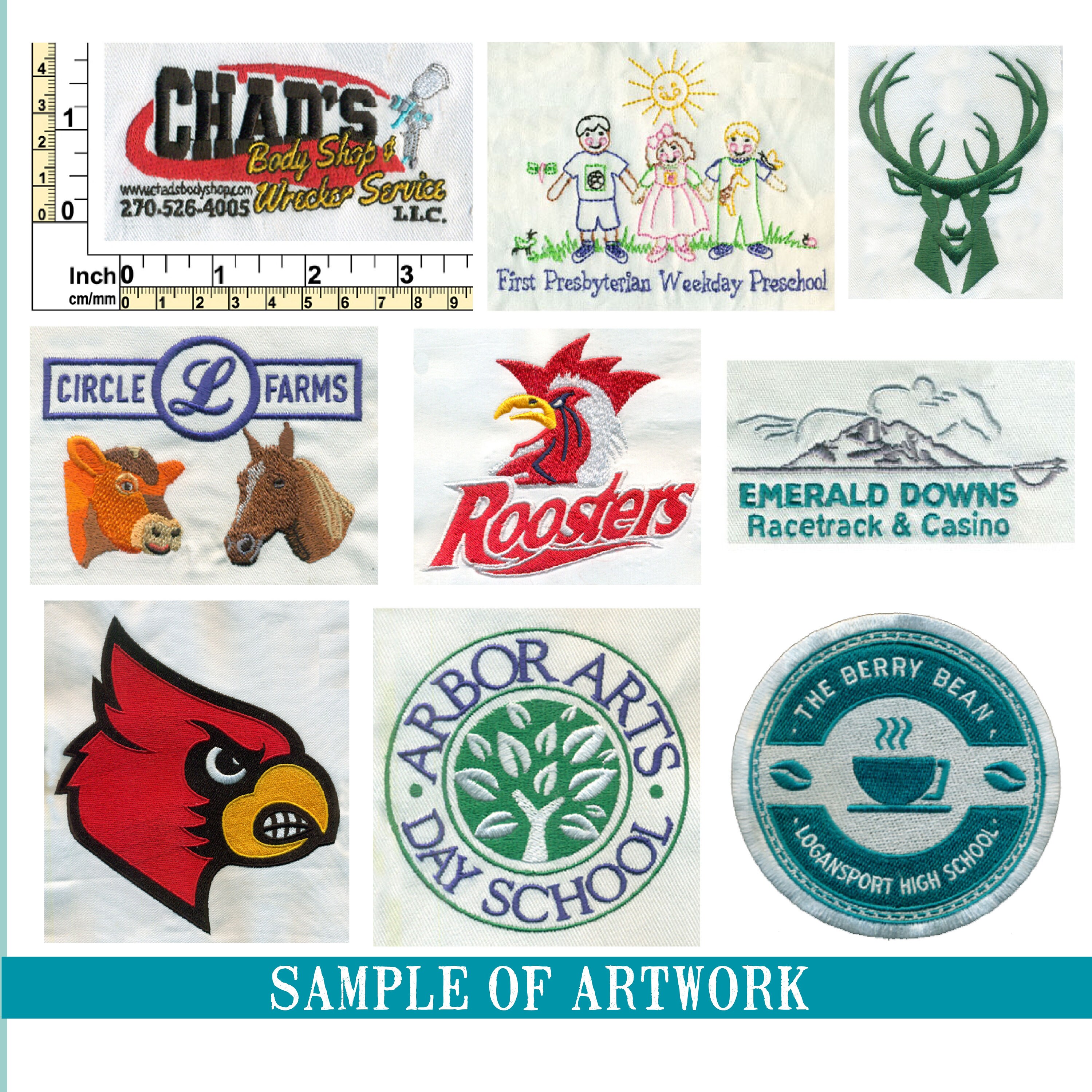 CUSTOM Embroidery Design - Custom Digitized Artwork for Embroidery ...