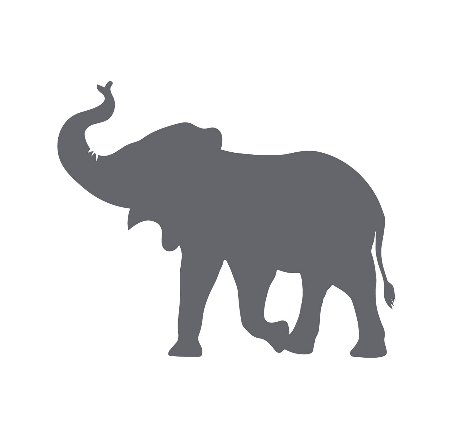 SVG CLIPART Elephant Silhouette Cutting Machine Art | Etsy