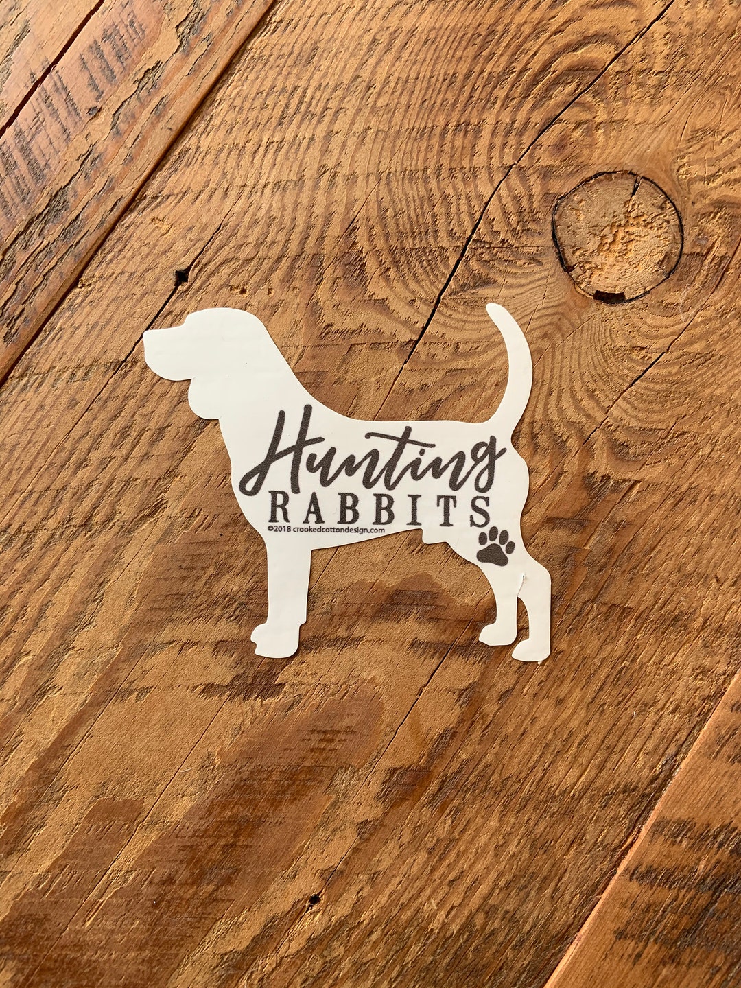 STICKER Beagle Hunting Rabbits | Waterproof | 4