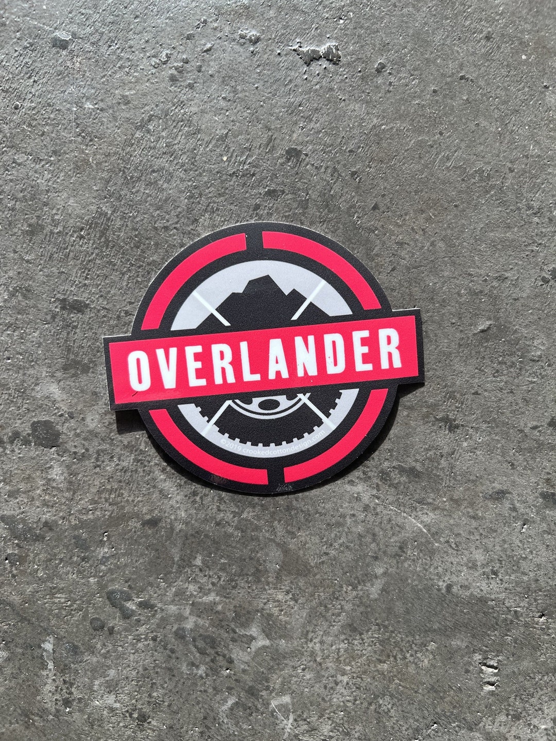 Overland Sticker STICKER Overlander Circle | Outdoor Rugged Vehicles | Waterproof | 3.75 ...