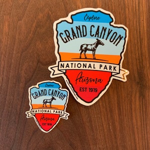 STICKER 1 Grand Canyon National Park | Arizona | Donkey | Waterproof | Two Sizes | FREE Shipping
