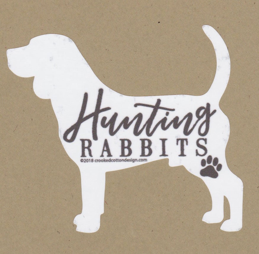 STICKER Beagle Hunting Rabbits Waterproof 4w X - Etsy