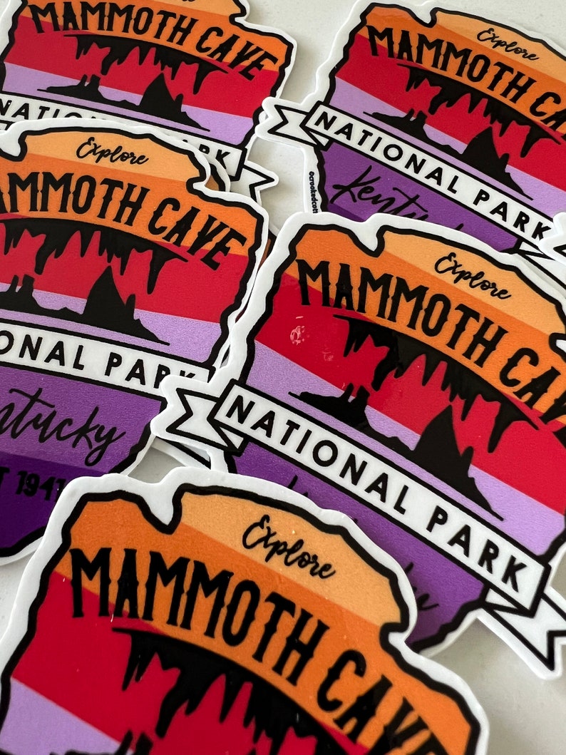 Mammoth Script Sticker STICKER 1 Mammoth Cave National Park | Kentucky | 2.15