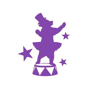dancing bear purple dress RC24641