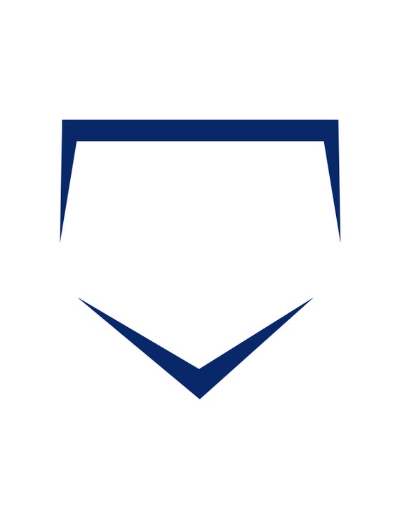 SVG CLIPART Home Plate Cool Shape Baseball Fastpitch - Etsy