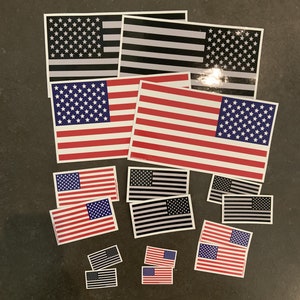 STICKER 1 USA Flag Left and Right Versions | United States of America | Several Sizes | Waterproof | FREE Shipping