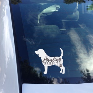STICKER Beagle Hunting Rabbits Waterproof 4w X 3.5t FREE Shipping - Etsy
