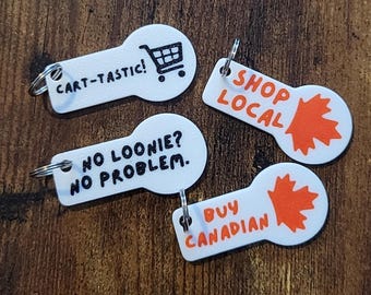 Custom Design Cart Tokens! Fits Loonie Canadian Carts *NEW CHRISTMAS & HOLIDAY*