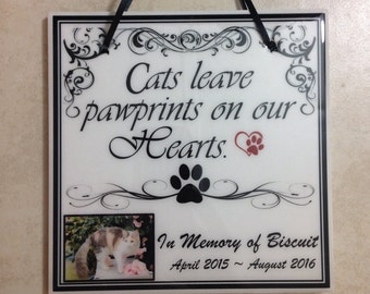 Pet Photo / Cat Loss Gift / Cat Memorial / Cat Sympathy / Pet Loss  Custom