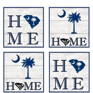 Home Coasters / South Carolina Coasters / SC State Coaster /  New House gift / Housewarming gift / hostess gift / new home gift / wedding