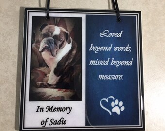 Pet Loss Gift / Memorial Plaque / Pet Sympathy Gift / Custom sympathy gift / custom pet loss gift