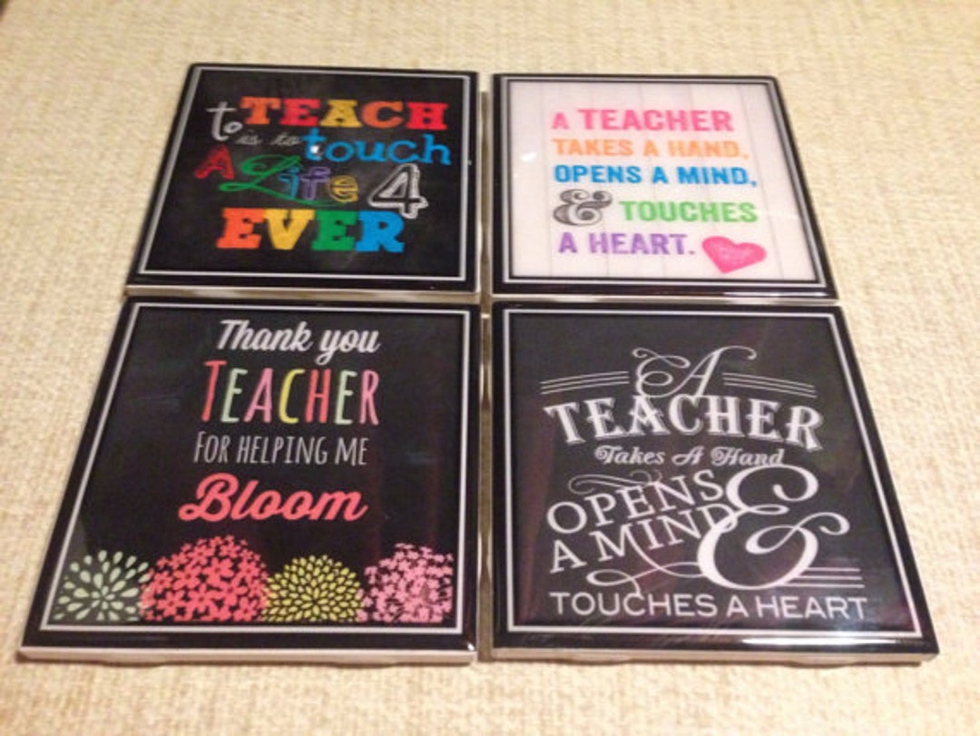Teacher Appreciation Gift / Teacher Coasters / Teacher Gift Idea ...