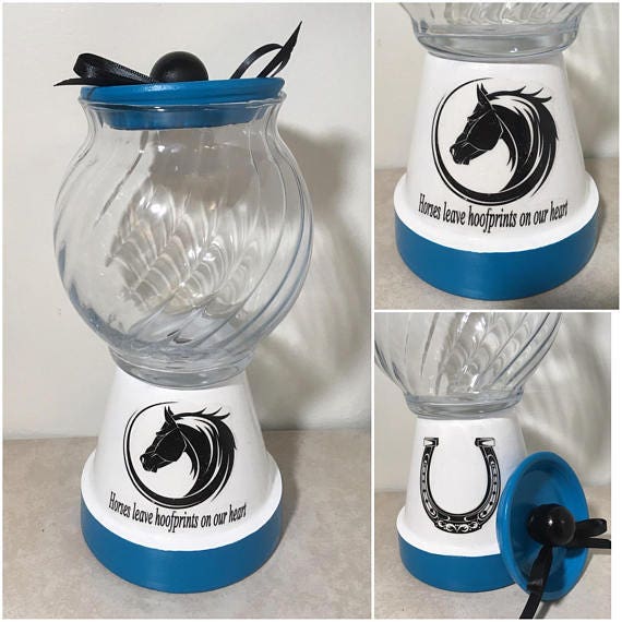 Horse Gumball Candy Jar Custom Personalized Gift Barn decor Etsy